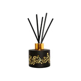 Gold Spotted Black Bottle Diffuser, "English Pear & Frees" Aroma-  VD3550