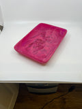 Resin Medium Rectangle Bowl  with Sides - Various Colours  C06 RT03