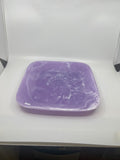 Resin Large Square Serving Plate - Various Colours  C02P02 - Elegant Sterling 