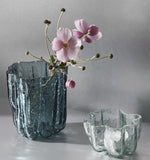 Crackle Tea Light Holder - Clear 7062424 (set of 2)