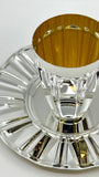 Sterling Silver Kiddush Cup Set, Plain SHR 418/419
