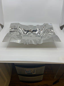 Rectangle  Shaped Stainless Steel Bowl with Ruffle Edge MSB 3438