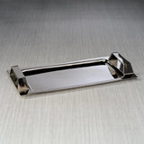 Zodax Berkane Rectangular Bar Tray With Horn Trim IN-7748 - Elegant Sterling 