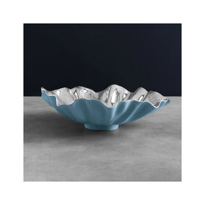 THANNI Bloom Large Bowl Blue & Silver 8194