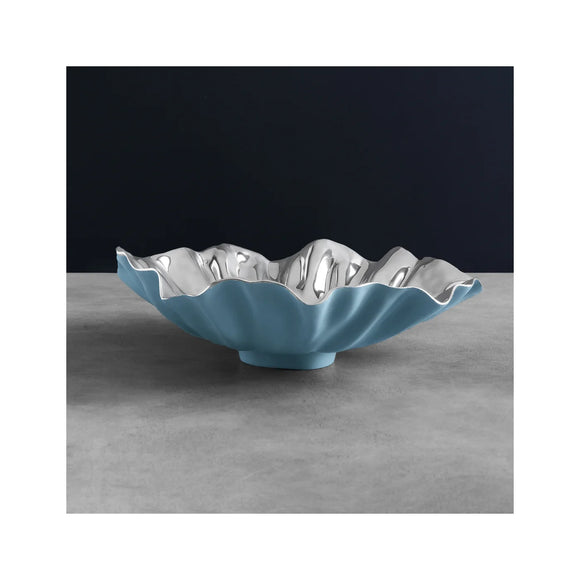 THANNI Bloom Large Bowl Blue & Silver 8194