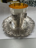 Kiddush Cup Set Chosson Decorated