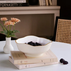 ENCANTO Dakota Small Bowl (Cream and White) 8761