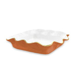 ENCANTO Carola Square Casserole Holder (Cayenne and White) 8803