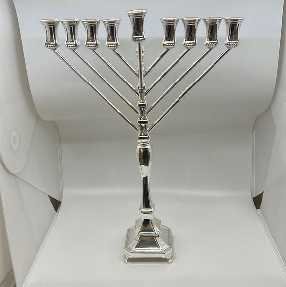 Sterling Silver Menorah - Chabad Mozart HD 5076