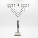 Sterling Silver Menorah HZ 6488 - Elegant Sterling 