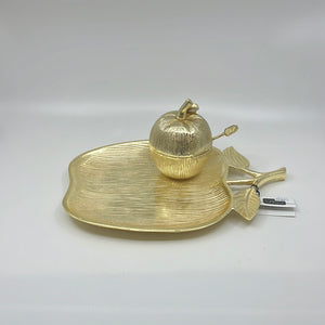 Apple Shaped Dish with Removable Honey Jar HD2102G