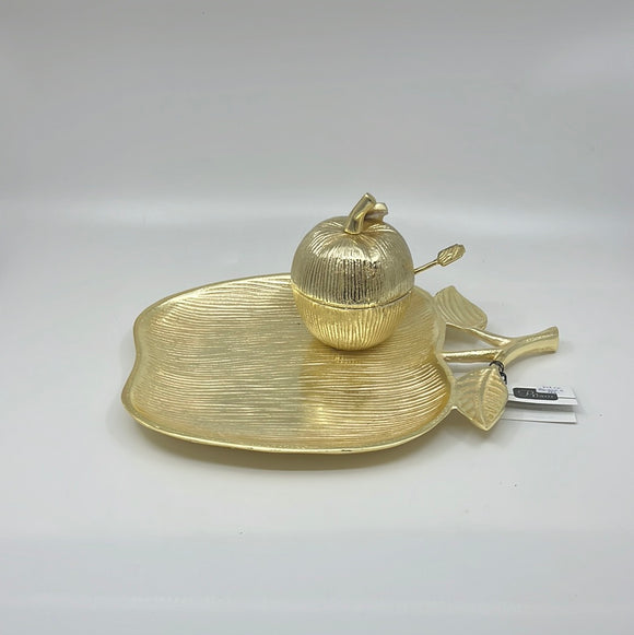 Apple Shaped Dish with Removable Honey Jar HD2102G