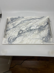 Lucite Tray - Marble