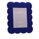 Lacquer Scallop Photo Frame, Blue FR 11002
