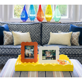 Lacquer Scallop Photo Frame, Orange FR 11004