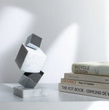 Torre Objet Marble & Silver