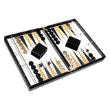 Acrylic Backgammon Set P13  Black/Gold