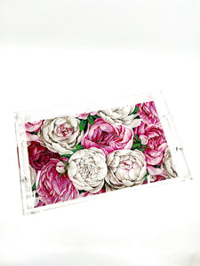 Peony Acrylic Vanity Tray