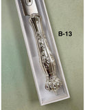 Challah Knife -  Silver Plate Handle/SS Serrated Blade 608 BR