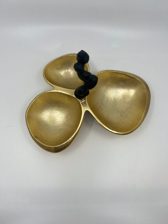 Black/Gold 3 Section Serving Dish VRD 4000