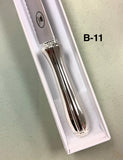 Challah Knife -  Silver Plate Handle/SS Serrated Blade 608 BR