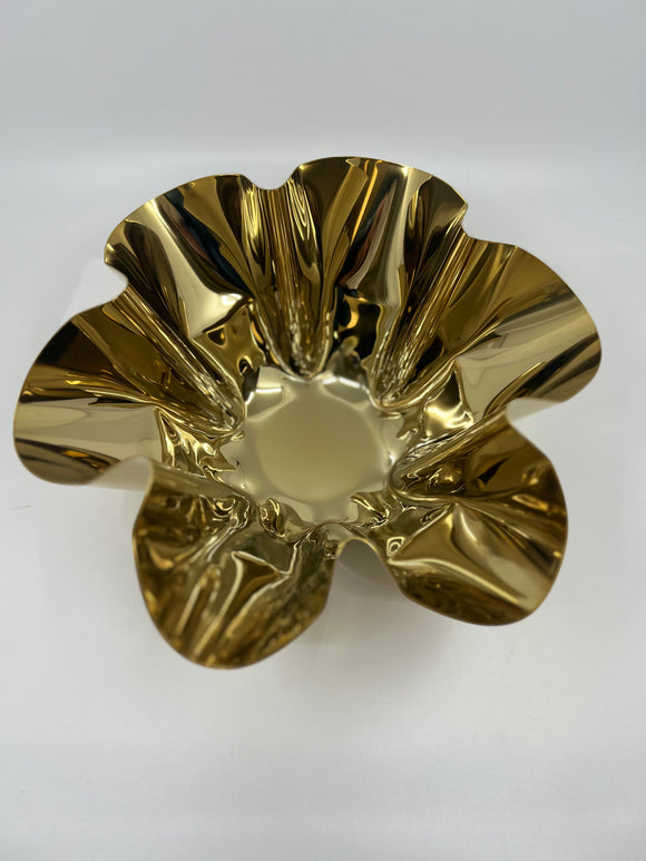 Gold Scallop Bowl Stainless Steel, Medium VB 3819