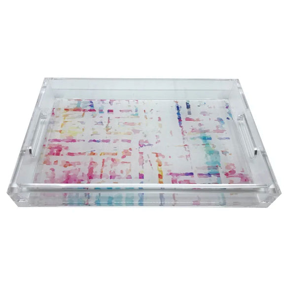 Coco Cream Acrylic Vanity Tray