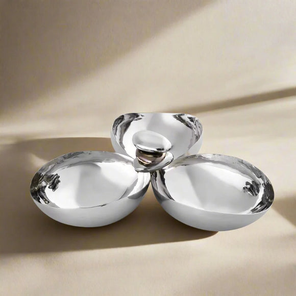 Pebble Gunmetal Trio Nut Bowl

51114