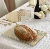 Laser Cut Challah Tray  JCBLC-GD