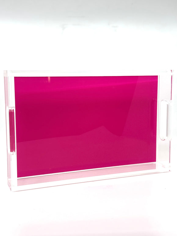 Solid Fuchsia Tray by Nicolette Mayer