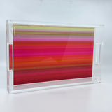 Gradient Red Tray by Nicolette Mayer - Elegant Sterling 