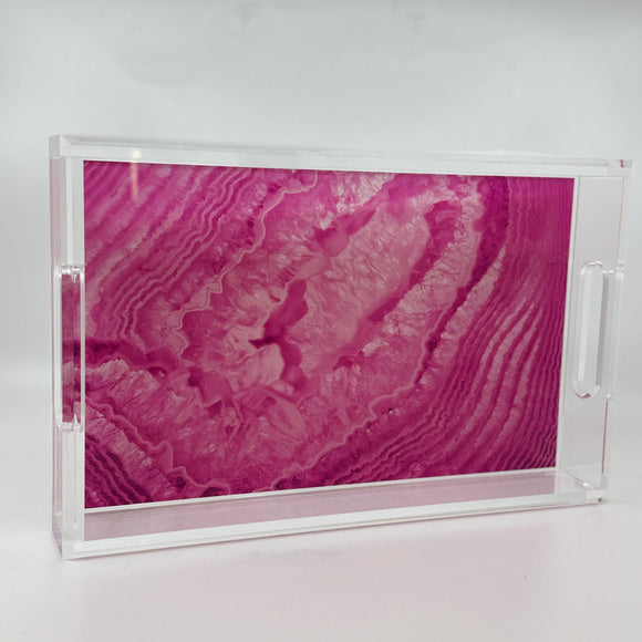 Crystal Fuchsia Tray by Nicolette Mayer