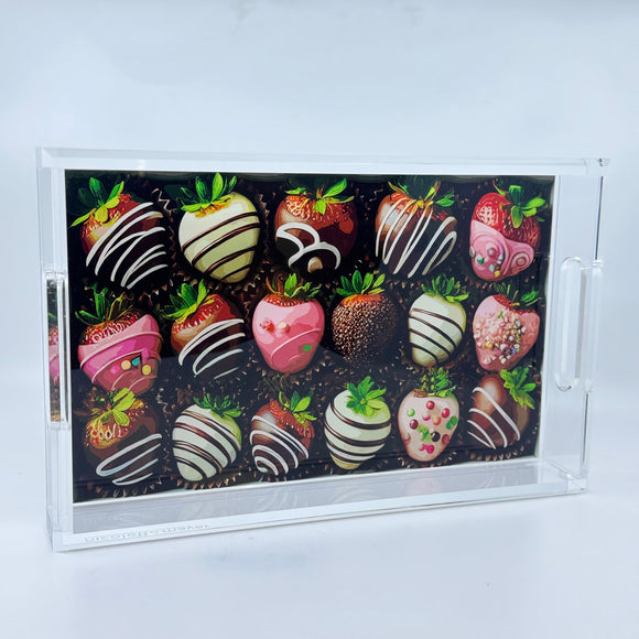 Chocolate Covered Strawberries Tray by Nicolette Mayer