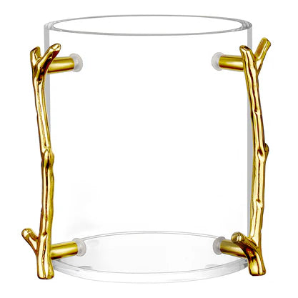 Lucite Wash Cup With Gold Branch Handle WG-MB-GD