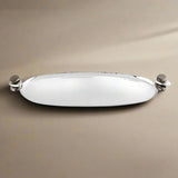 Pebble Gunmetal Oval Serving Tray 51109