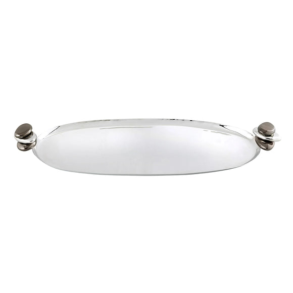 Pebble Gunmetal Oval Serving Tray 51109
