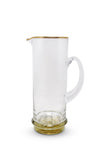 Pitcher With Gold Base And Rim, 10.5"H VPG3909
