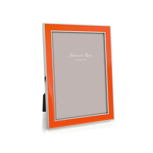 Orange Enamel Silver Trim Frame FR 0680