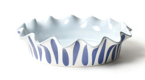 Drop Ruffle 8" Pie Dish, Iris Blue  9RFLPIE-IB