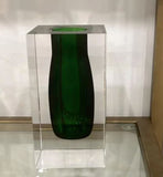 Double Wall Crystal Bud Vase White VV5046