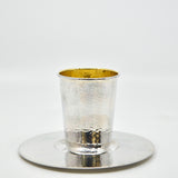 Kiddush Cup Set Hammered 240015DB/4671-1B