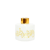 Gold Spotted White Bottle Diffuser, "Lily Of The Valley" Aroma -  VD3232