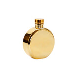 Gold Bottle Diffuser With White Flower, "Iris & Rose" Scent - VD3056