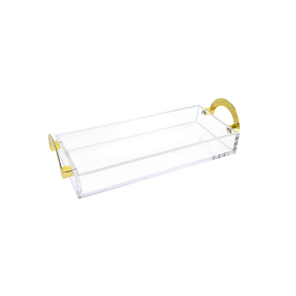 Lux Lucite 6x14 Tray Gold