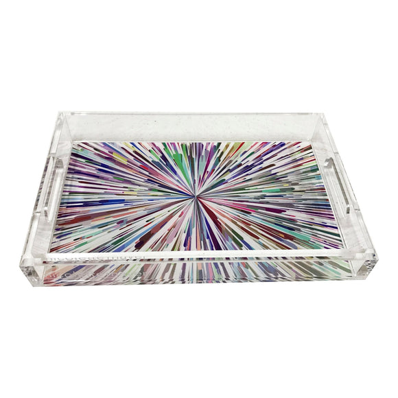 Fireworks Acid Acrylic Vanity Tray