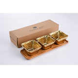 3 Piece Serving Bowls with Tray WB 02