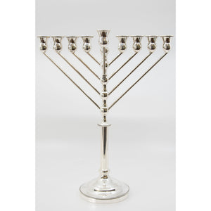 Sterling Silver Menorah (HZ4827) - Elegant Sterling 