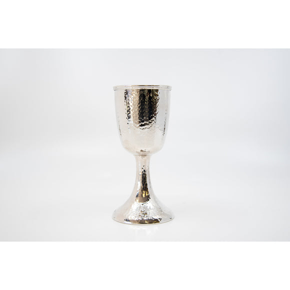 Hammered Sterling Kiddush Cup - Elegant Sterling 