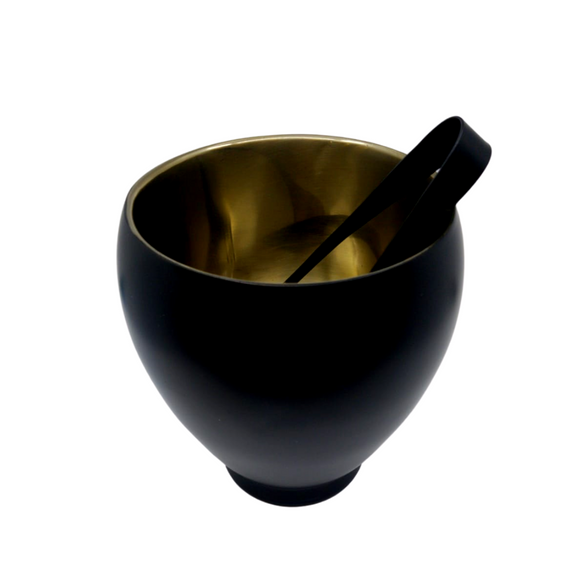 Ice Bucket Wine Cooler Beverage Chiller Barware with Tongs