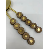 Gold & Wood Servers IN7137